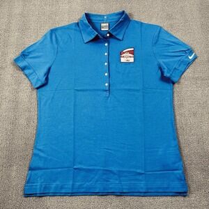 Vintage Nike Polo Shirt Womens Extra Large Blue 2008 Beijing Olympics Ladies